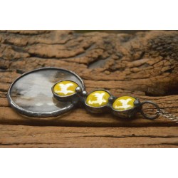 Słoneczna  - wisior lupa do czytania