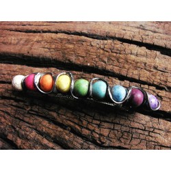 Tęcza howlitu - kolorowa klamra do włosów