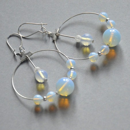 Z opala  - kolczyki koła