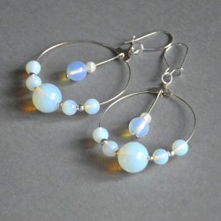 Z opala  - kolczyki koła