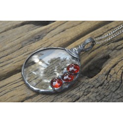 Czerwienie -  wisior lupa