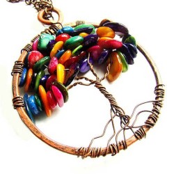 Multikolor wisior drzewko