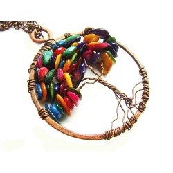 Multikolor wisior drzewko