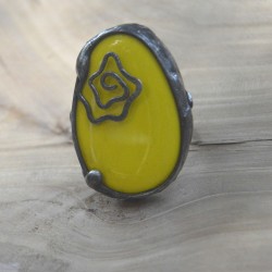 Bahama Yellow regulowany pieścionek