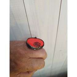 Pomarańczowy  - regulowany pierścionek