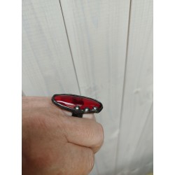 Kwistoczerwony - regulowany pierścionek