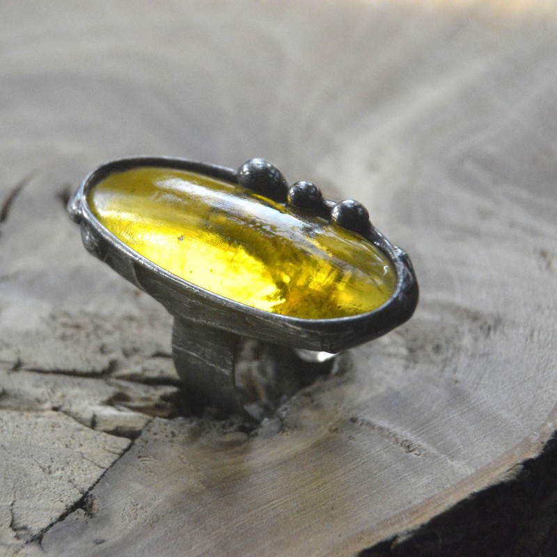 Miód - regulowany pierścionek