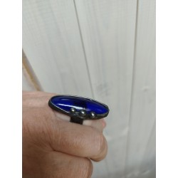 Granat - regulowany pierścionek