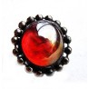 Czerwień w koronie - regulowany pierścionek