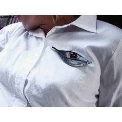 Liść wierzby - Broszka