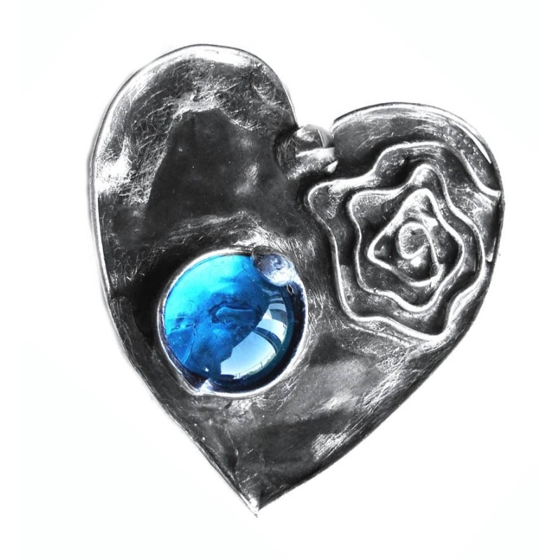 Ocean Heart  - broszka serce