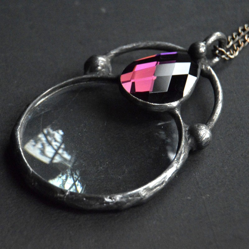 Ametystowy wisior lupa