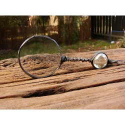 Szklana kula - wisior witrażowy lupa do czytania