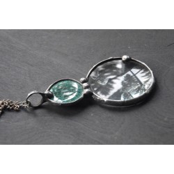 Morska lupa - wisior na łańcuszku