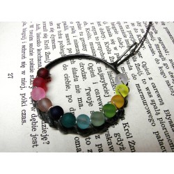 Multikolor   -  witrażowy wisior lupa